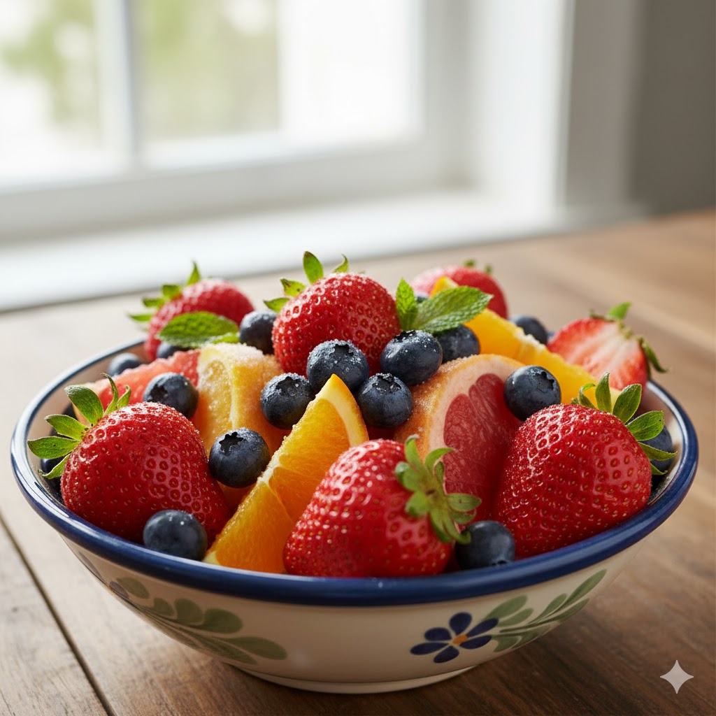 Berries and citrus fruits high in flavonoids that support vascular health.